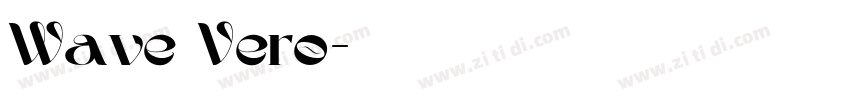 Wave Vero字体转换